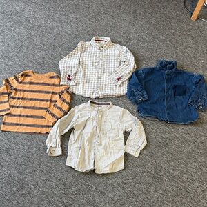 3/4 yo boys Cotton top and shirts